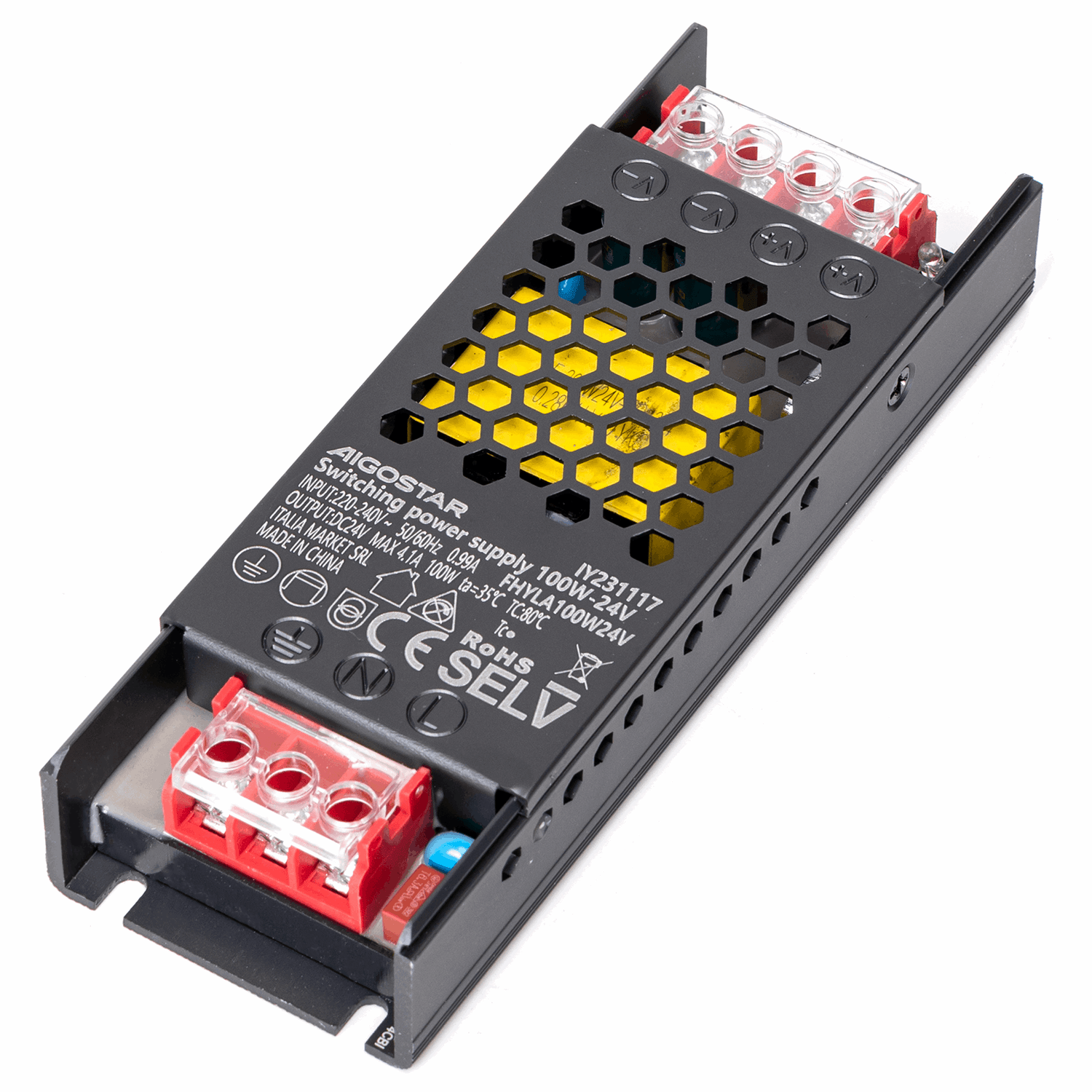 Aigostar LED driver 24V 100W met ventilatieopeningen voor efficiënte energievoorziening