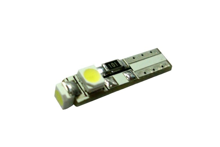 Auto LEDlamp 2 stuks | autoverlichting LED T5 | 3 - SMD daglichtwit 6000K | CANBUS 12V DC - LEDPLANET.NL