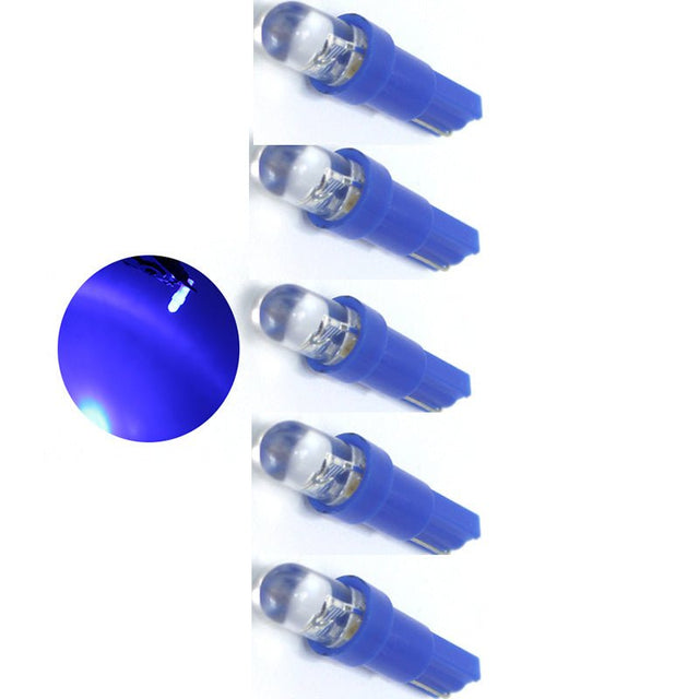 Auto LEDlamp | 5x autoverlichting LED T5 | kleur blauw | 12V DC - LEDPLANET.NL