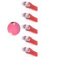 Auto LEDlamp | 5x autoverlichting LED T5 | kleur rood | 12V DC - LEDPLANET.NL