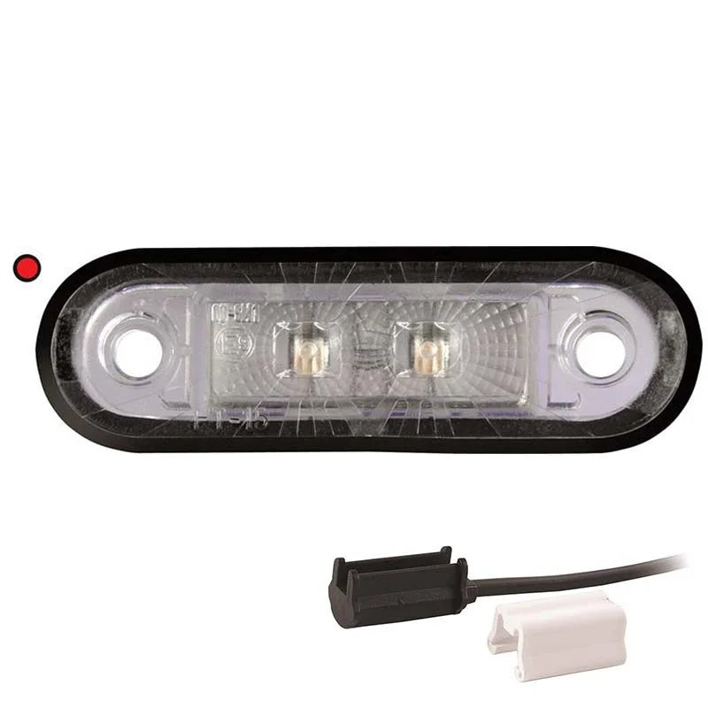 LED marker light red | 12-24v | 1.5mm². connector | M10MV-220R