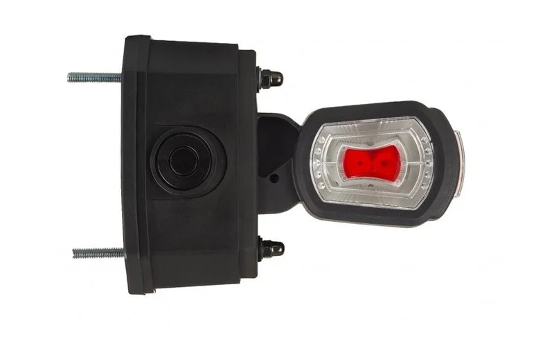 LED Right Side Light with Alarm, Red/White/Amber, 12/24V | MBA-2702RWA