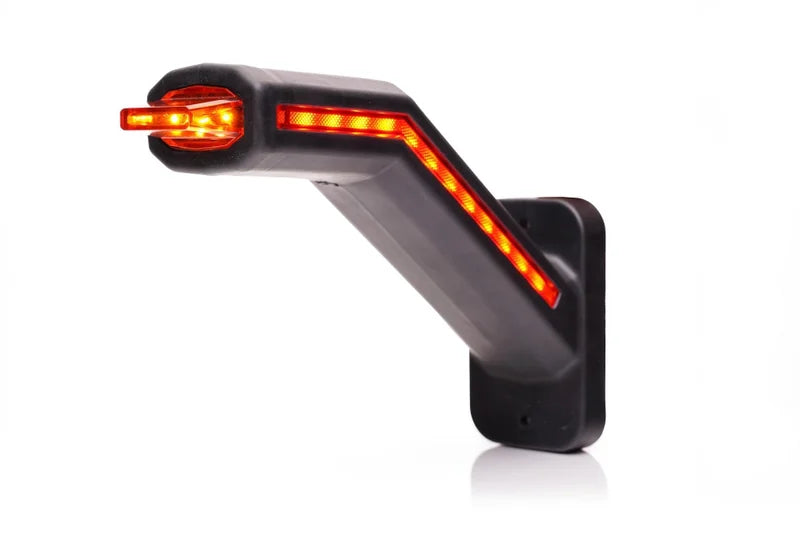 LED Breedtelamp Links met Knipperlicht Clear 12/24V | MB-8000