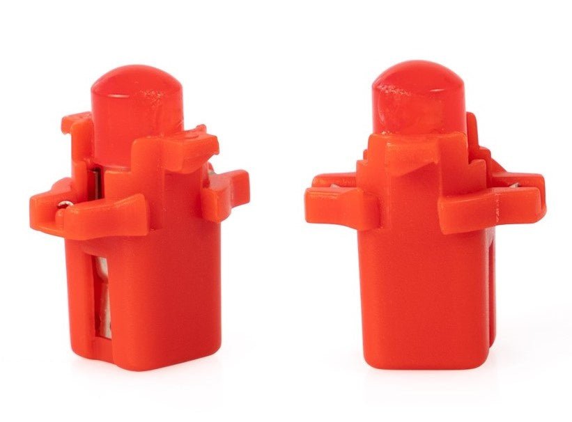 B8.3d auto lamp 2 stuks rood | LED dashboardverlichting - knoppen - schakelaars | 12V DC - LEDPLANET.NL