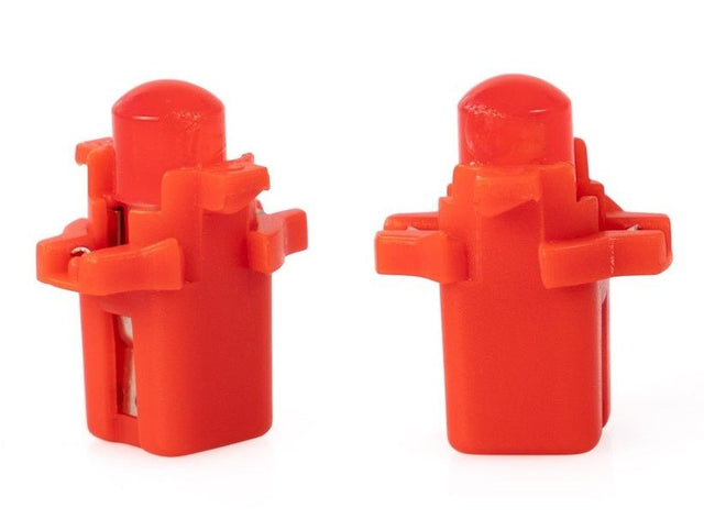 B8.3d auto lamp 2 stuks rood | LED dashboardverlichting - knoppen - schakelaars | 12V DC - LEDPLANET.NL