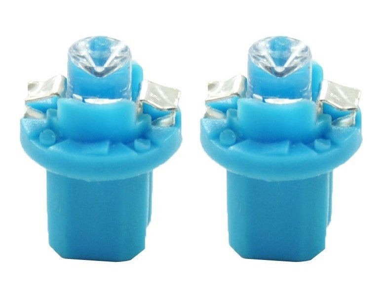 B8.5d auto lamp 2 stuks blauw | LED dashboardverlichting - klokken - schakelaars | 12V DC - LEDPLANET.NL