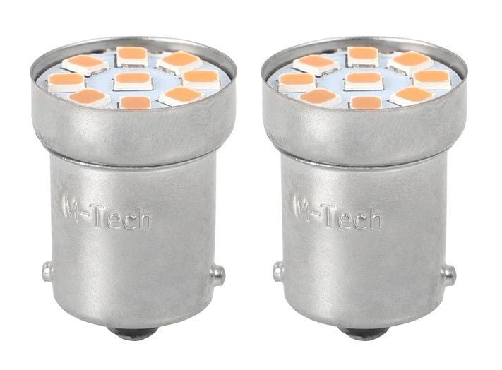 BA15S - 1156 - autolamp set - rood | R5W - R10W - 5007 - 2x 9 - SMD LED | 12V DC - LEDPLANET.NL