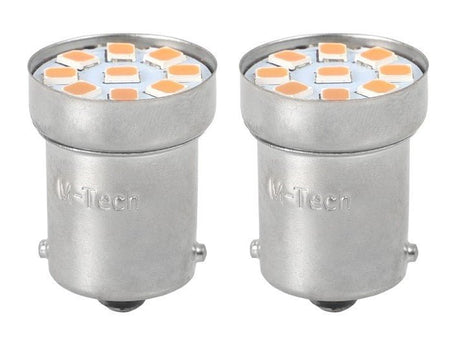 BA15S - 1156 - autolamp set - rood | R5W - R10W - 5007 - 2x 9 - SMD LED | 12V DC - LEDPLANET.NL