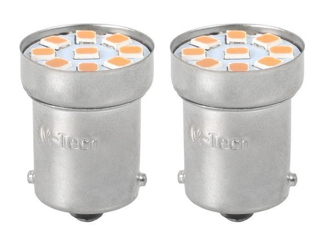 BA15S - 1156 - autolamp set - rood | R5W - R10W - 5007 - 2x 9 - SMD LED | 12V DC - LEDPLANET.NL