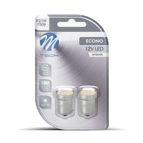 BA15S - 1156 - autolamp set - wit | R5W - R10W - P21W - 7506 - 2x 9 - SMD LED | 12V DC - LEDPLANET.NL