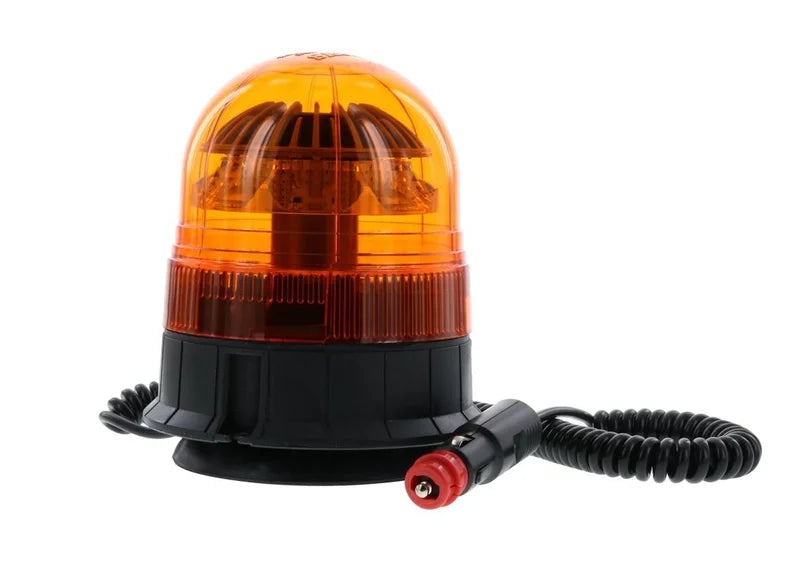 LED R65 Rundumleuchte gelb 12/24V Magnethalterung, drehbar | D14509