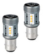 BAY15d - 1157 - autolamp set 2 stuks - rood | P21/5W 7528 - 2x 12 - SMD LED | geforceerde koeling - CANBUS 12V & 24V DC - LEDPLANET.NL