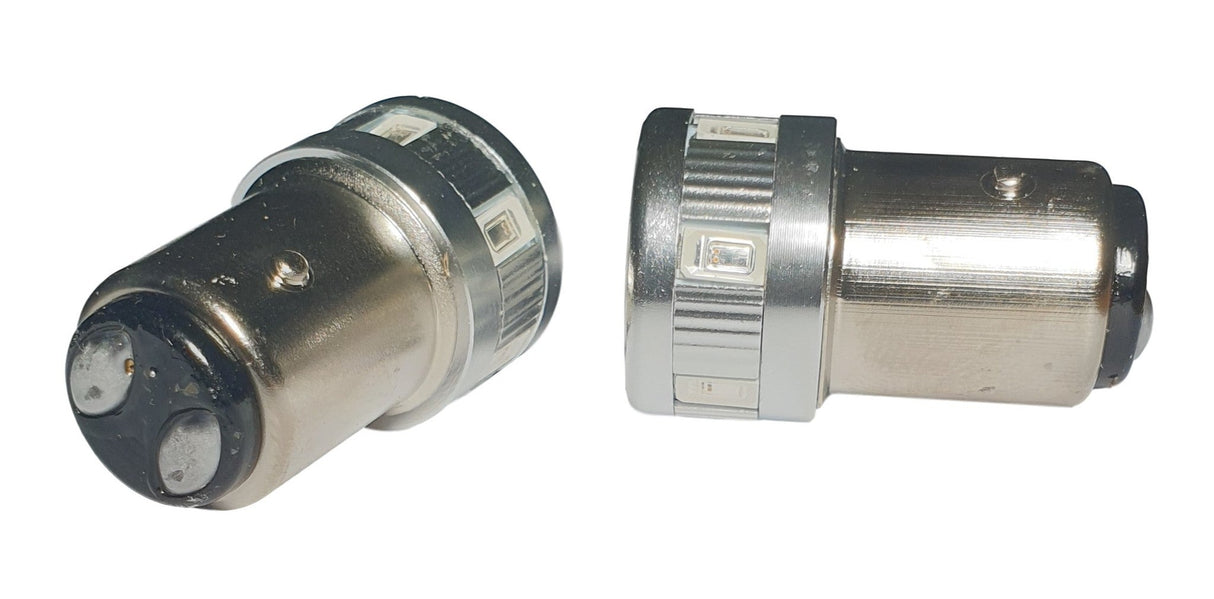 BAY15D - 1157 - autolamp set | 2x 11 - SMD LED oranje/amber | 12 - 24V DC - LEDPLANET.NL