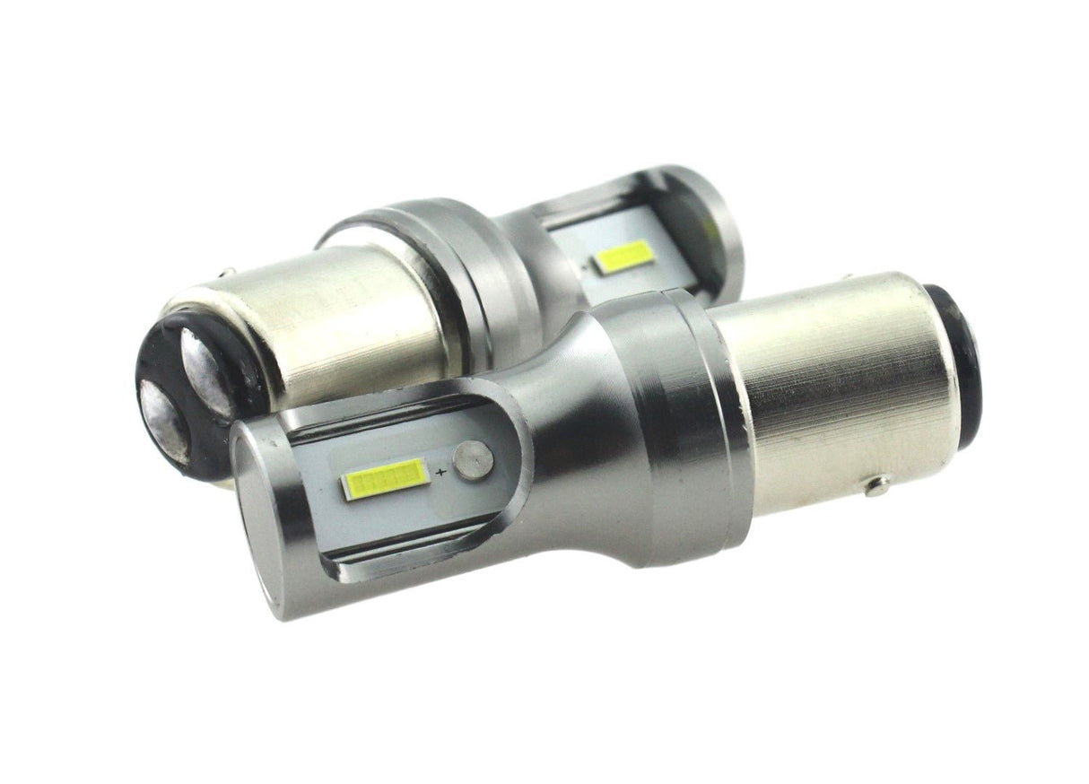 BAY15D - 1157 - LEDlamp set | 2x 2 - SMD LED daglichtwit 6000K | 12V DC - LEDPLANET.NL