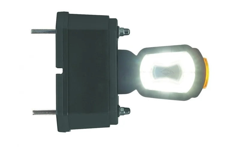 LED Standlicht rechts rot/weiß/gelb 12/24V 50cm Kabel | MBA-2701RWA