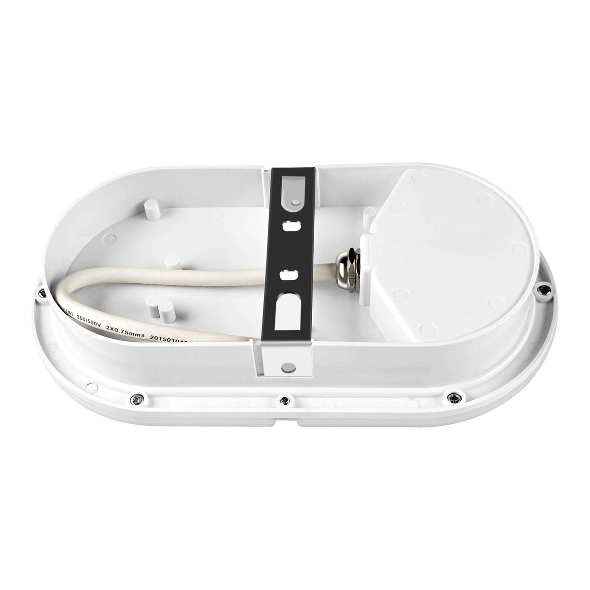 LED Bulkhead Ovaal 272×145mm - Warmwit 3000K - 2.640lm - 24W - IP66 - 230V