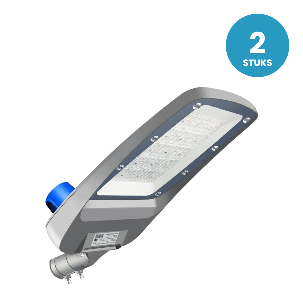 LED-Straßenbeleuchtung 200W 34000lm - Kaltweiß 4000K - Tageslichtsensor - Sosen-Treiber - IP66 IK10 - 2 Stück - 230V