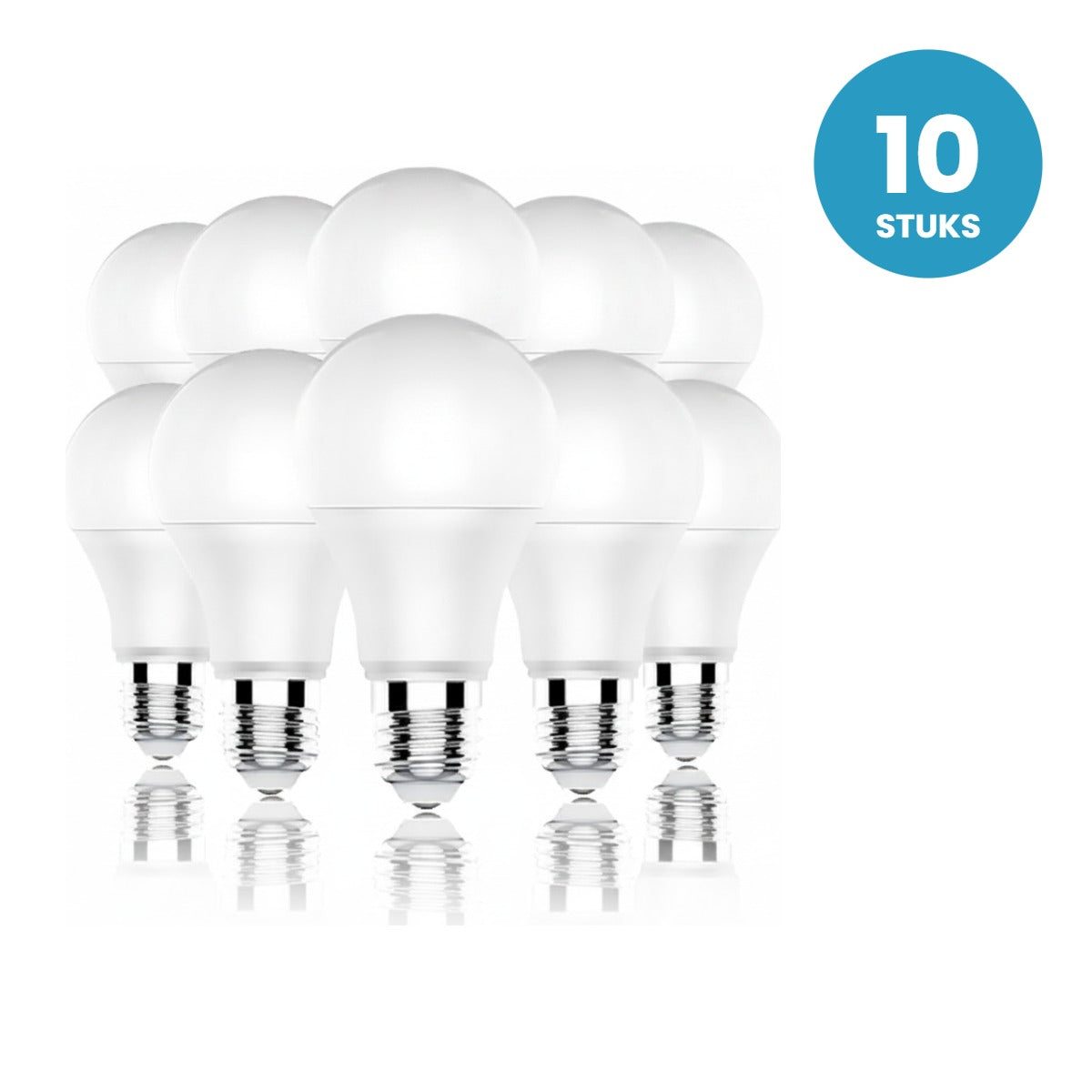 Gloeilamp E27 A60, LED 12W=100W, 1080 Lumen, 10 stuks