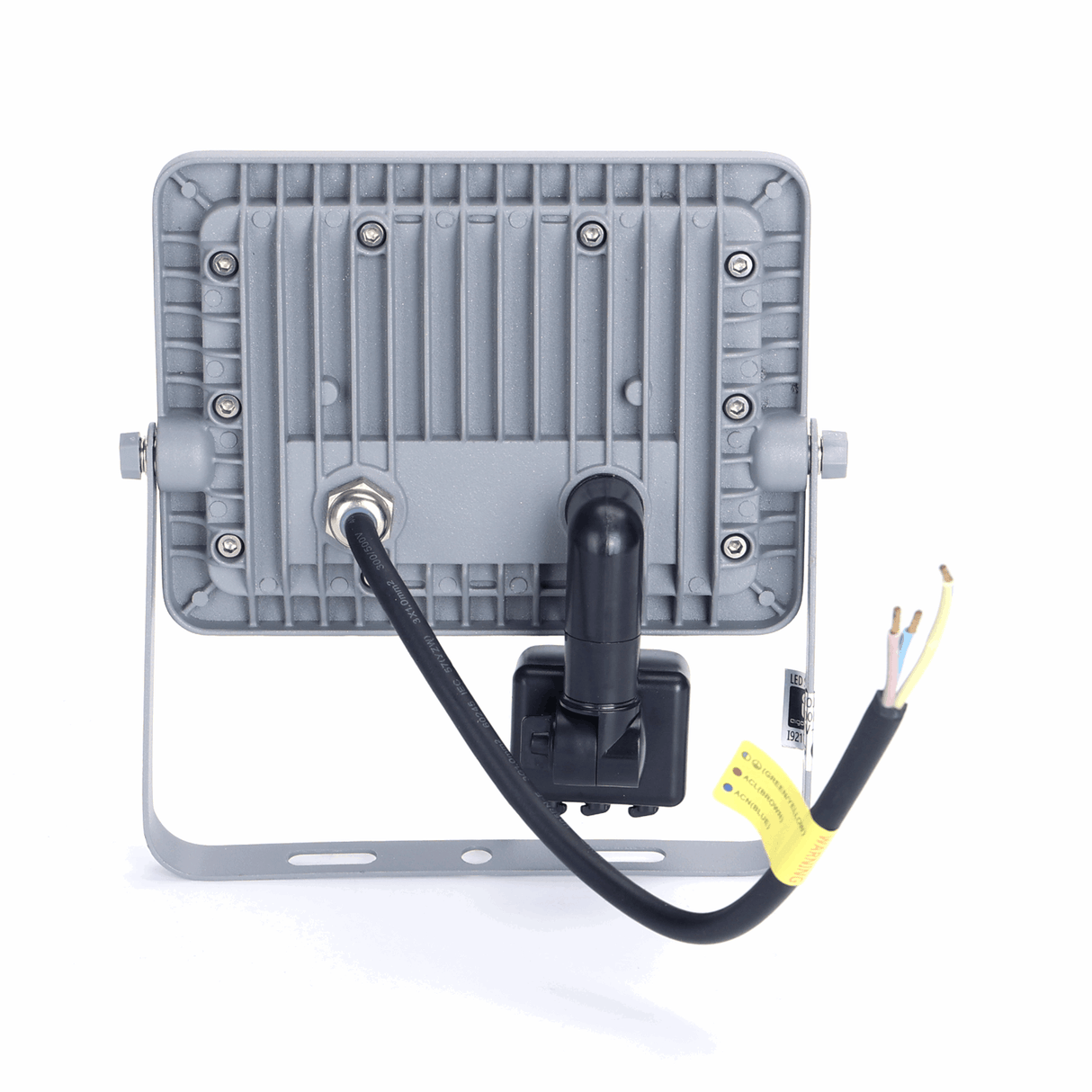 Buitenlamp grijs 4000K | LED 30W=270W halogeen schijnwerper | IR sensor | waterdicht IP65 - LEDPLANET.NL