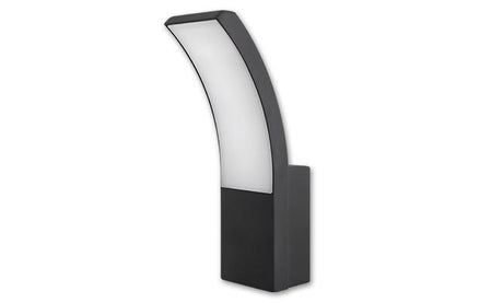 Buitenlamp Loreto zwart RAL 7021 | LED 9W - 500 Lumen | koelwit 4000K | waterdicht IP54 - LEDPLANET.NL