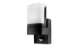 Buitenlamp Veroni zwart RAL 9011 + PIR bewegingssensor | LED 7.5W - 380 Lumen | koelwit 4000K | waterdicht IP54 - LEDPLANET.NL