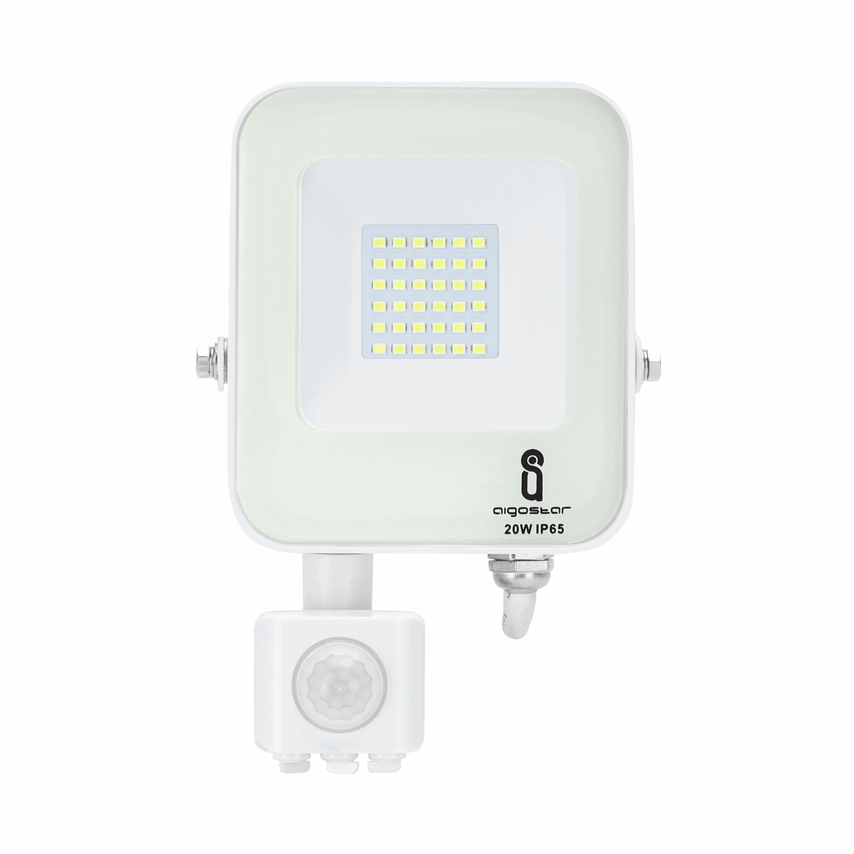 Buitenlamp wit | LED 20W~200W traditionele verlichting | met IR - bewegingssensor | IP65 4000K 1800Lm 230V - LEDPLANET.NL