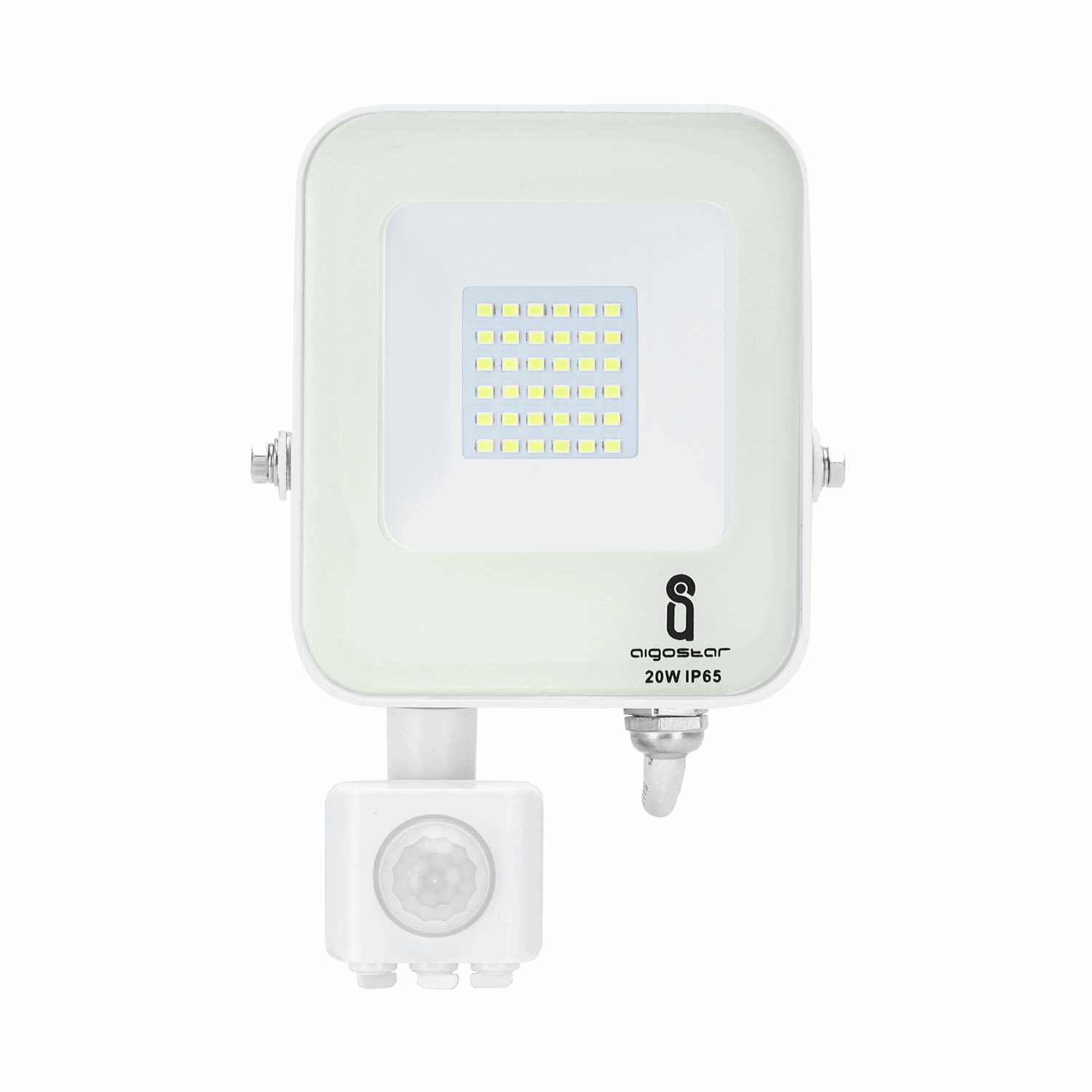Buitenlamp wit | LED 20W~200W traditionele verlichting | met IR - bewegingssensor | IP65 4000K 1800Lm 230V - LEDPLANET.NL
