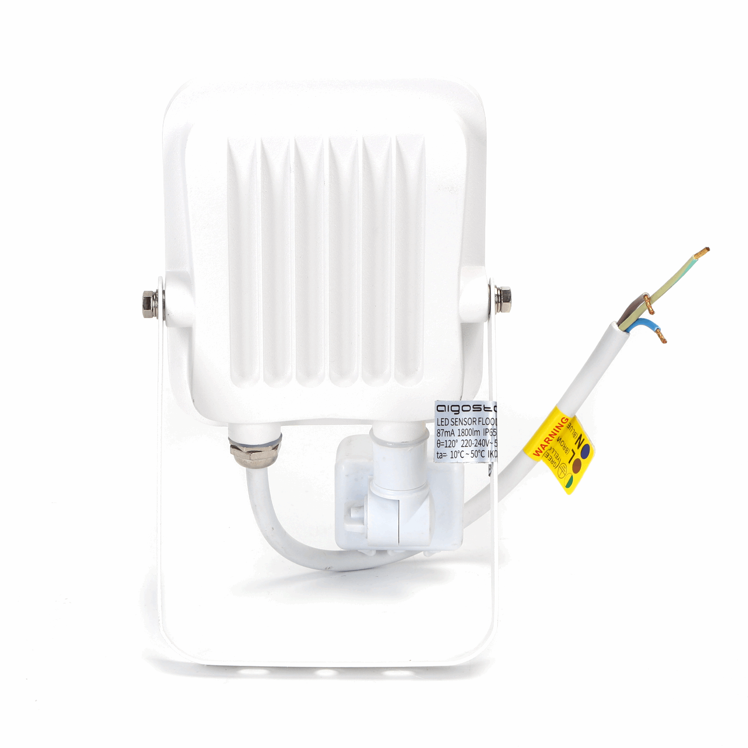 Buitenlamp wit | LED 20W~200W traditionele verlichting | met IR - bewegingssensor | IP65 4000K 1800Lm 230V - LEDPLANET.NL