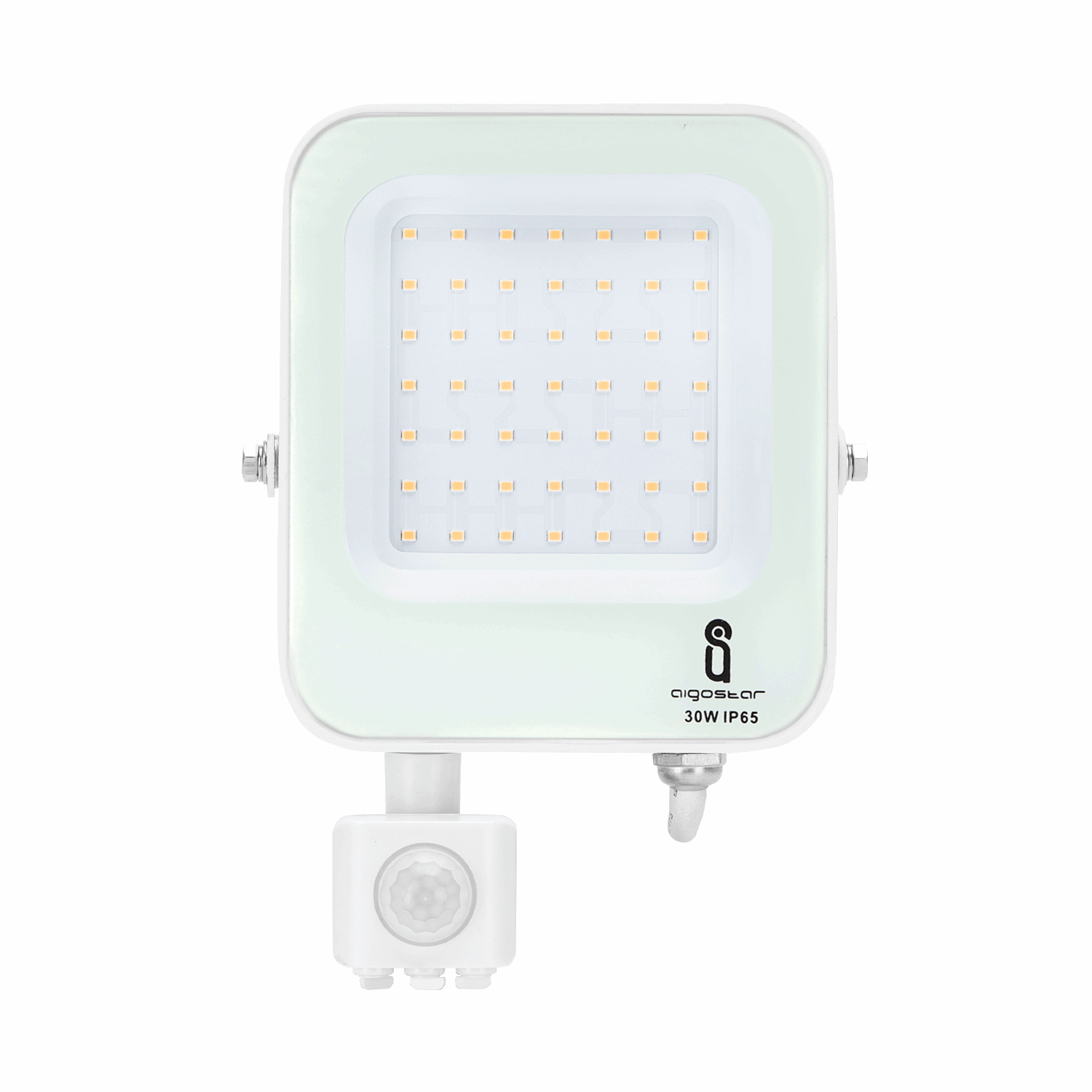 Buitenlamp wit met IR bewegingssensor | LED 30W~2700Lm=300W schijnwerper | koelwit 4000K | waterdicht IP65 - LEDPLANET.NL