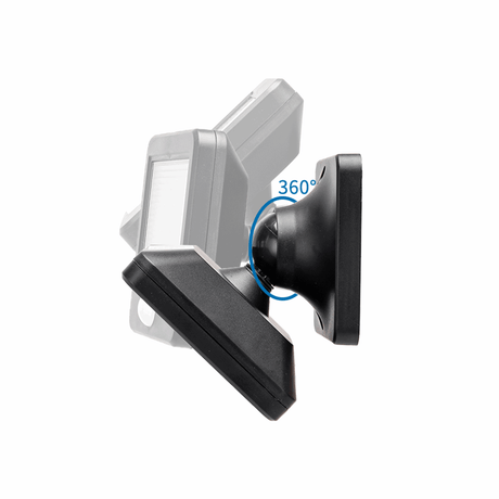 Buitenlamp zwart Solar | LED bouwlamp 0.64W~80 Lumen schijnwerper | daglichtwit 6500K | IP44 - 2 meter kabel - LEDPLANET.NL
