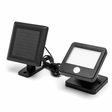 Buitenlamp zwart Solar | LED bouwlamp 0.64W~80 Lumen schijnwerper | daglichtwit 6500K | IP44 - 2 meter kabel - LEDPLANET.NL