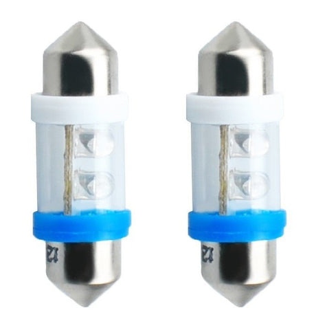 C5W autolamp 2 stuks blauw | LED festoon 31mm | SV8.5 0.49W - 12V DC - LEDPLANET.NL