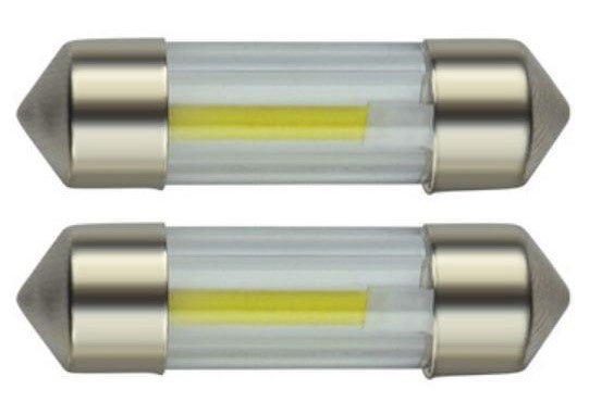 C5W autolamp 2 stuks | LED festoon 31mm | COB daglichtwit 6500K | 24 Volt - 2 Watt - LEDPLANET.NL