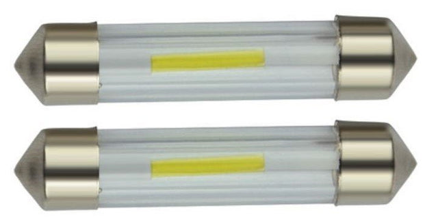 C5W autolamp 2 stuks | LED festoon 41mm | COB daglichtwit 6500K | 24 Volt - 2 Watt - LEDPLANET.NL