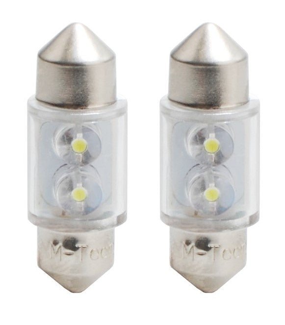 C5W autolamp 2 stuks wit | LED festoon 31mm | SV8.5 0.13W - 12V DC - LEDPLANET.NL