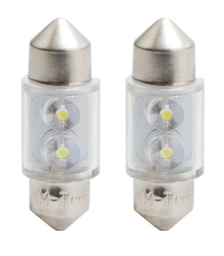 C5W autolamp 2 stuks wit | LED festoon 31mm | SV8.5 0.13W - 12V DC - LEDPLANET.NL