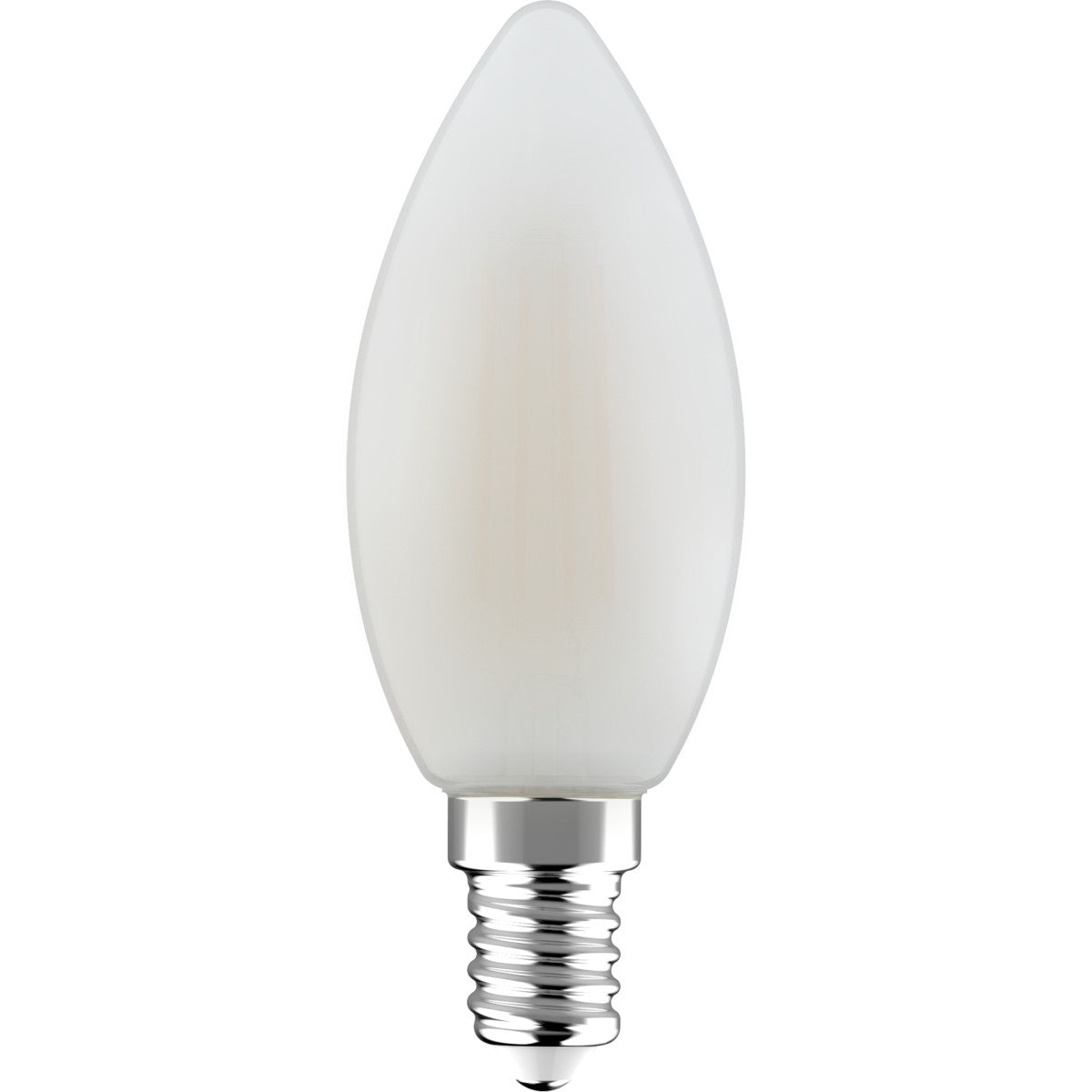 LED Filament Lamp Kaars 470 Lumen - 4.5W - Warmwit 2700K - E14 - Melkglas