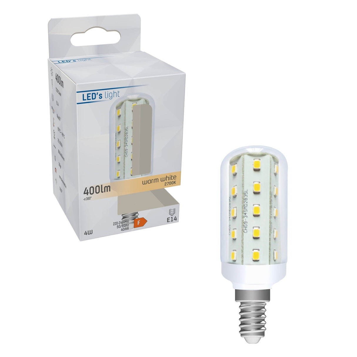 ColorPro LED-Lampe E14 - T30-Röhre - Farbwiedergabeindex 97 - Warmweiß - 4W (35W)