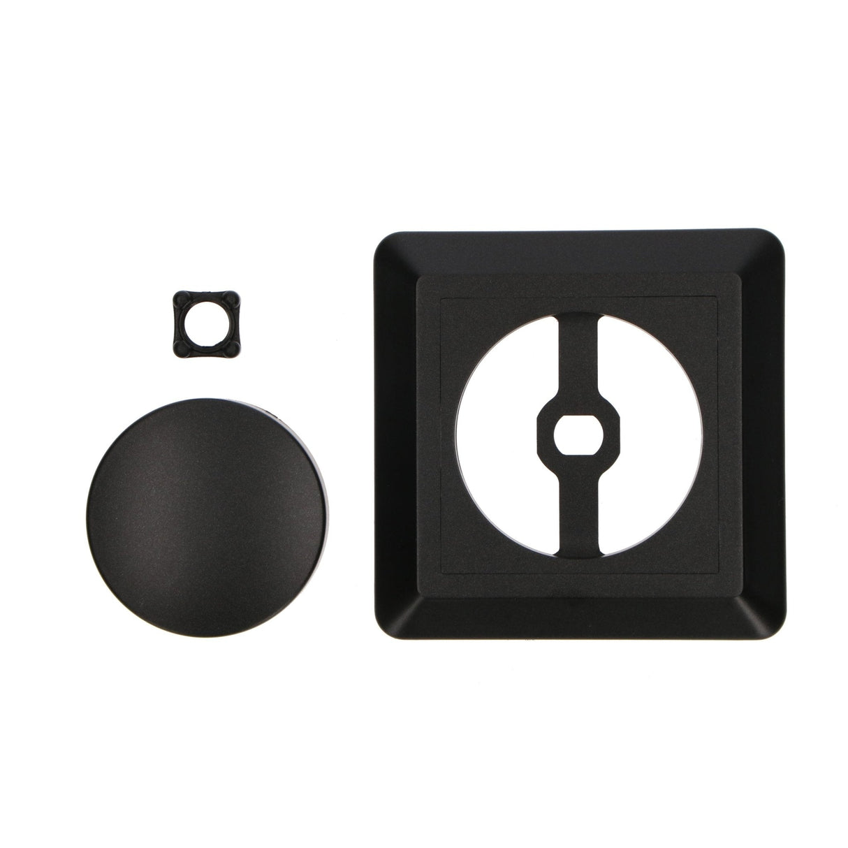 LED-Licht-Komplettdimmerknopf mit Rahmen – Schwarz – Passend für Rahmen von GIRA, JUNG, Busch-Jaeger