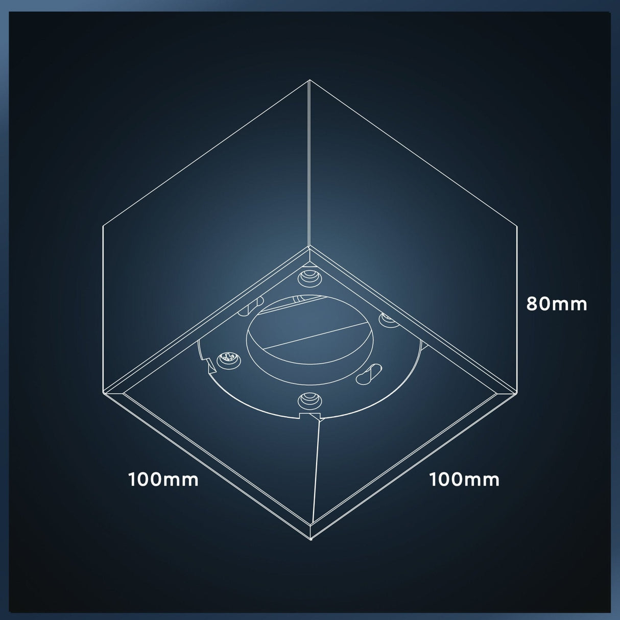 LED's Light Cube LED Ceiling Lamp - 1 light point - Rotatable light - Steel - 10 x 8 cm - White