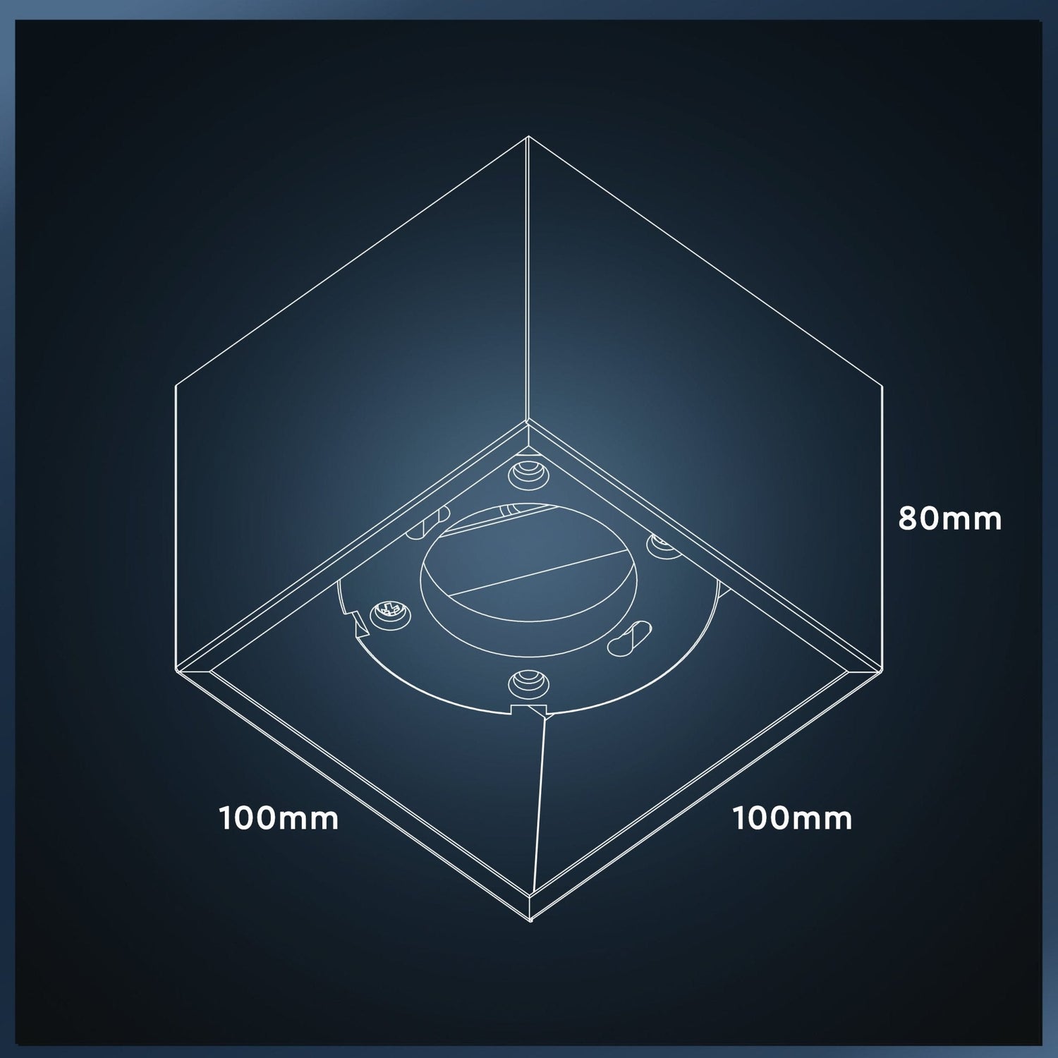 LED's Light Cube LED Ceiling Lamp - 1 light point - Rotatable light - Steel - 10 x 8 cm - White