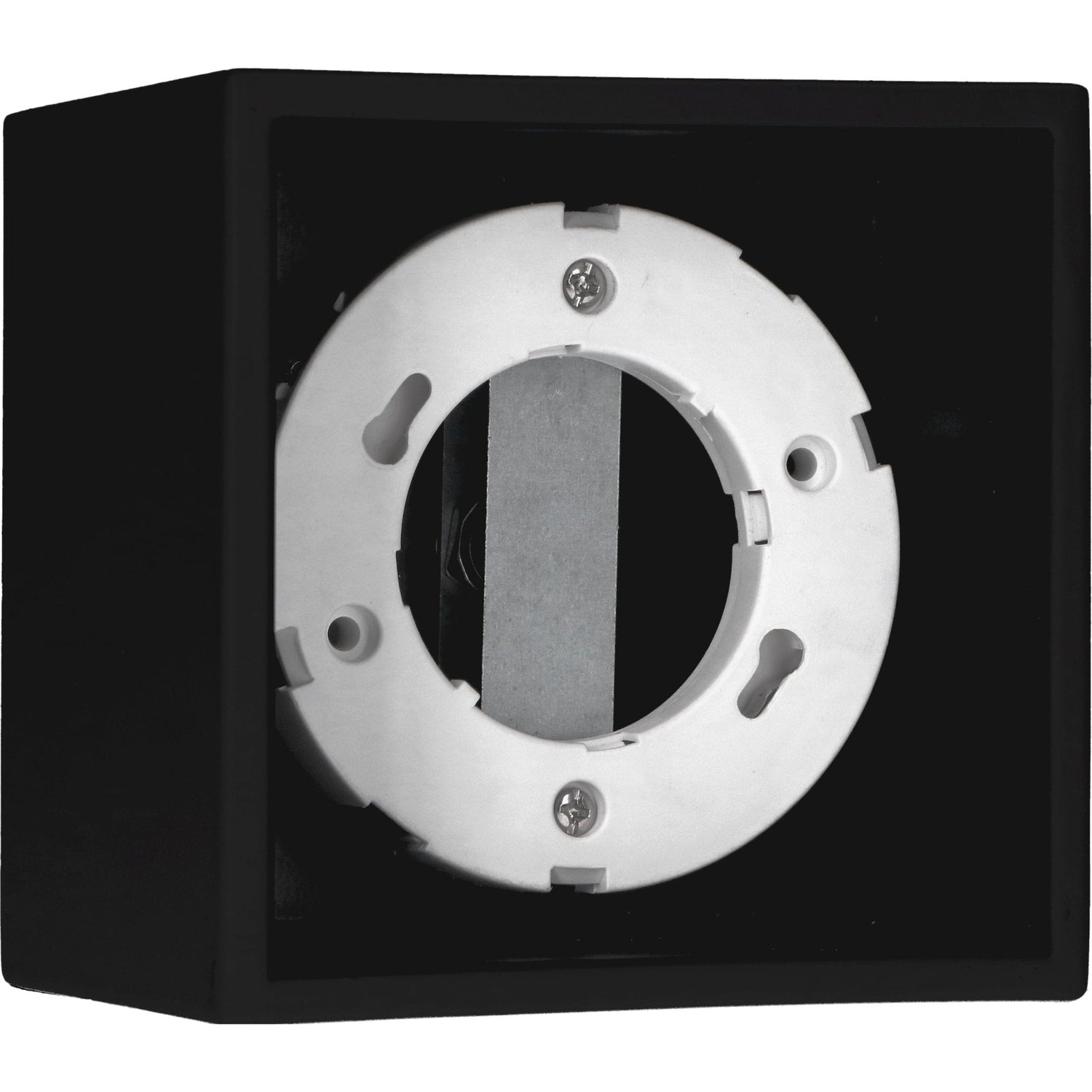 Cube ceiling lamp with 1 light point - Rotatable light - Steel - 10 x 8 cm - Black