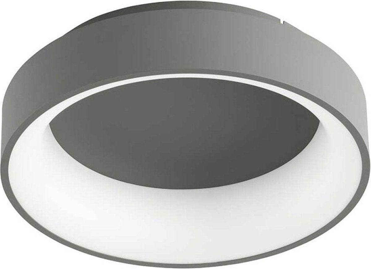 Deco Ceiling Lamp Ø 39cm with backlight - Dimmable without dimmer - Dark gray