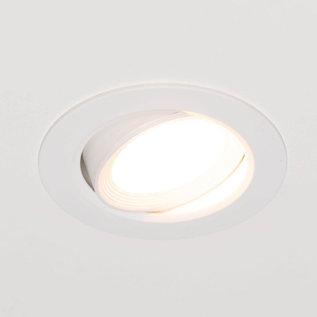 LED's Light 3-pack DimPro LED Recessed Spotlights White - Ø 68mm - Tiltable - Dimmable - Warm white