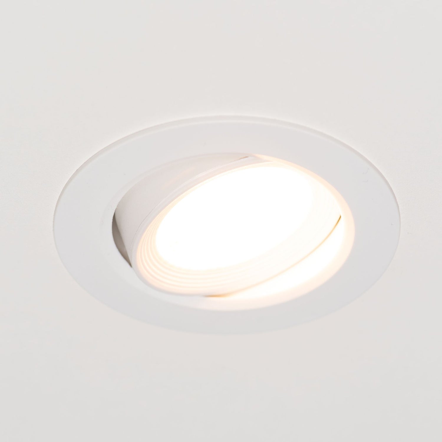 LED's Light 3-pack DimPro LED Recessed Spotlights White - Ø 68mm - Tiltable - Dimmable - Warm white