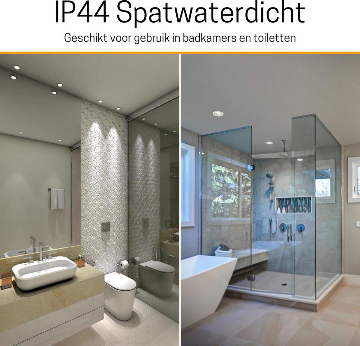 LED's Light Pro LED Inbouwspot Zwart - DimToWarm - Ø 68mm - Kantelbaar - Warm wit licht - CRI95- Dimbaar