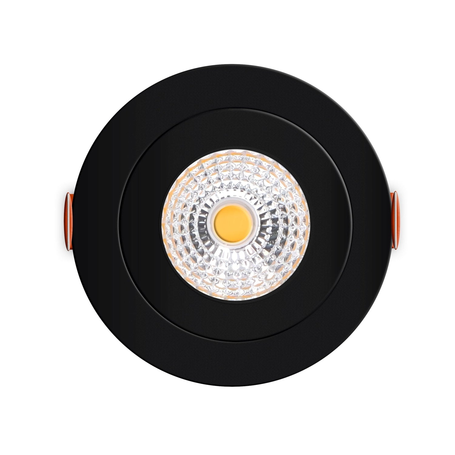 3 PACK - LED's Light Pro LED Inbouwspot Zwart - DimToWarm - Ø 68mm - Kantelbaar - Warm wit licht - CRI95- Dimbaar