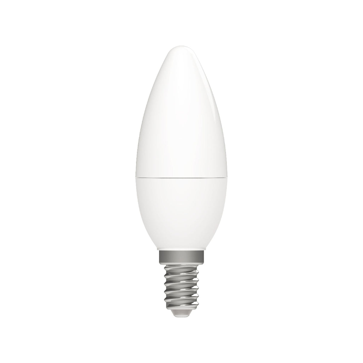 LED-Kerzenlampe E14, dimmbar, warmweiß (2700 K), 5 W, 470 Lumen, mattiertes Glas