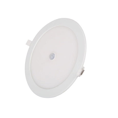 Downlight - inbouwspot Ø 17cm | LED 12W + PIR bewegingssensor | daglichtwit 6000K 230V - LEDPLANET.NL