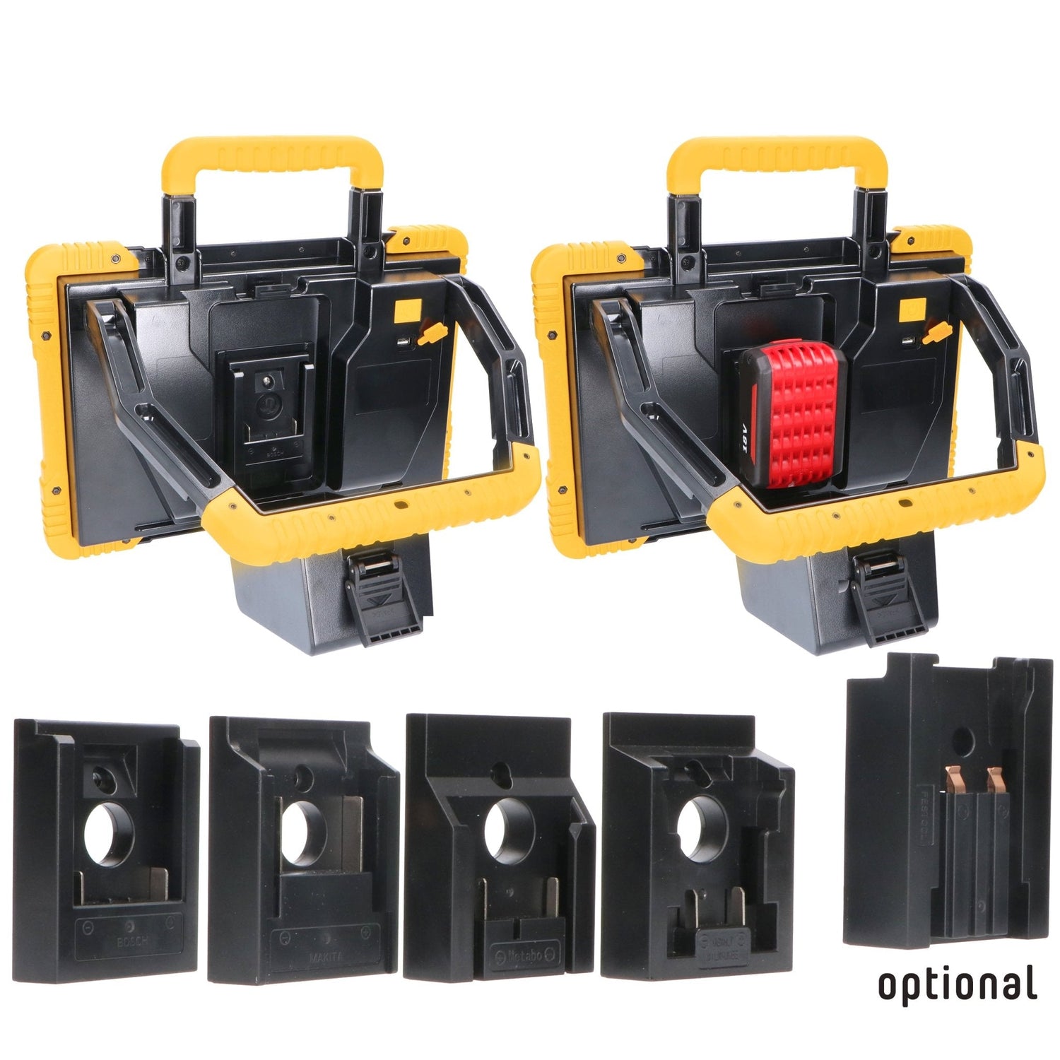 LED's Work Draadloze LED Bouwlamp 5200 - Werkt op accu's van Makita, Bosch, Dewalt, Milwaukee, Metabo – IP54